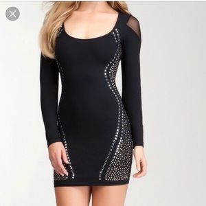 Studded fitted dress